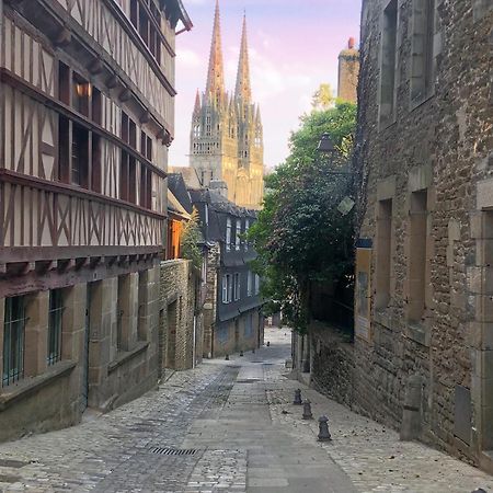 - La Suite Delos - Jacuzzi 2 Places - Centre Ville A Pied - Lit Queen Size - Parking Privee - Wifi - City Center Within Walking Distance - Quimper Eksteriør billede