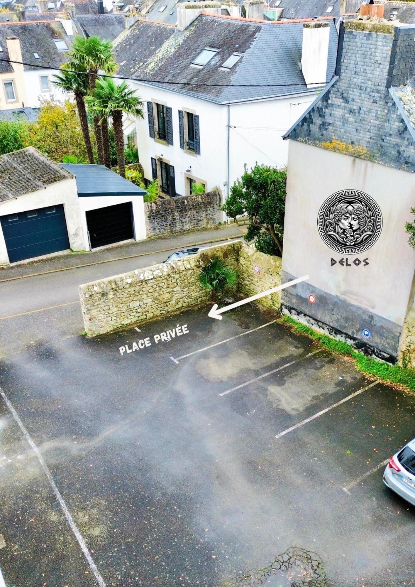 - La Suite Delos - Jacuzzi 2 Places - Centre Ville A Pied - Lit Queen Size - Parking Privee - Wifi - City Center Within Walking Distance - Quimper Eksteriør billede